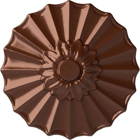 Ekena Millwork Shakuras Ceiling Medallion (Fits Canopies up to 1 3/8"), Hand-Painted Copper Penny, 9"OD x 1 3/8"P CM09SHCPS